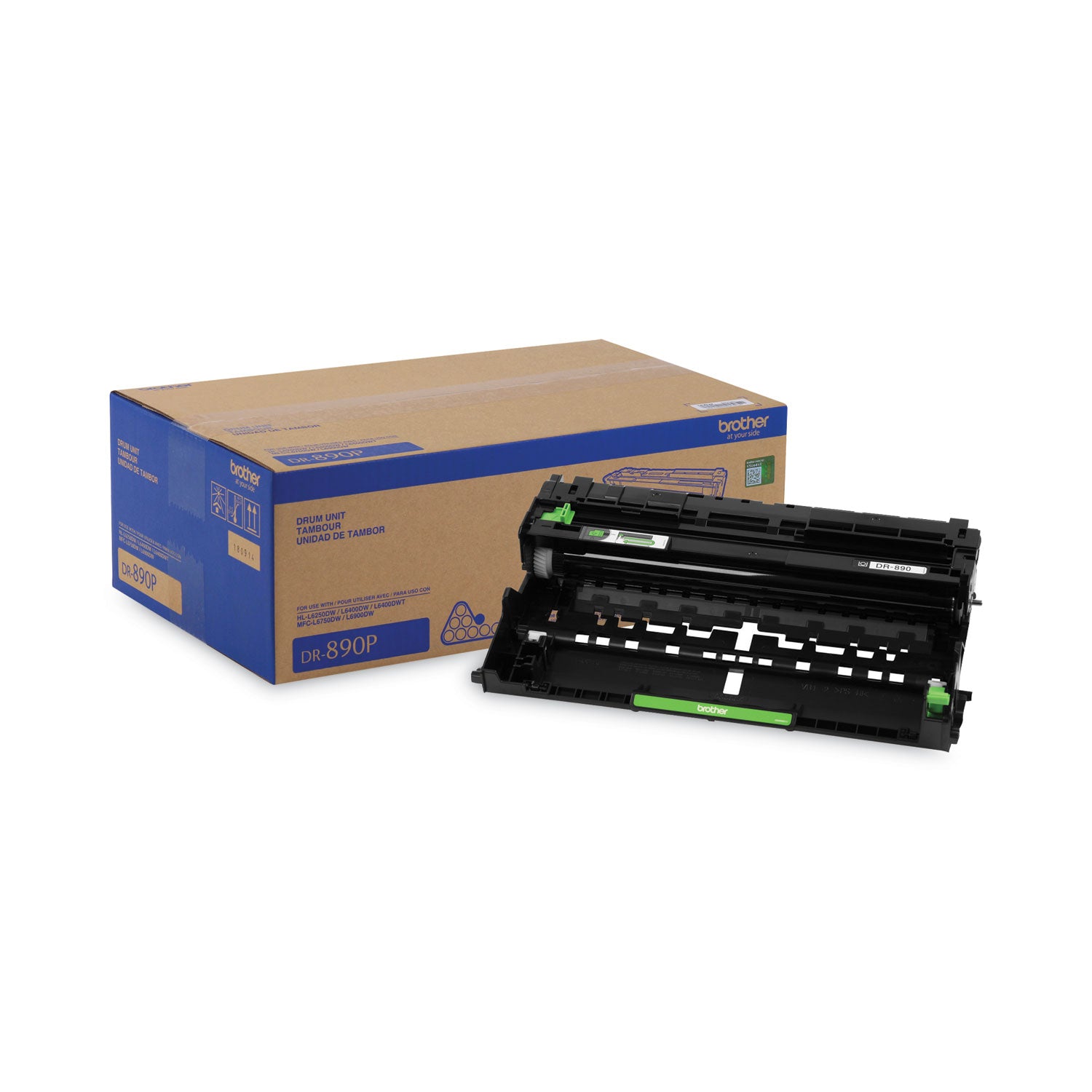 Brother DR890 Imaging Drum - Laser Print Technology - 50000 - 1 Each - Black - 1