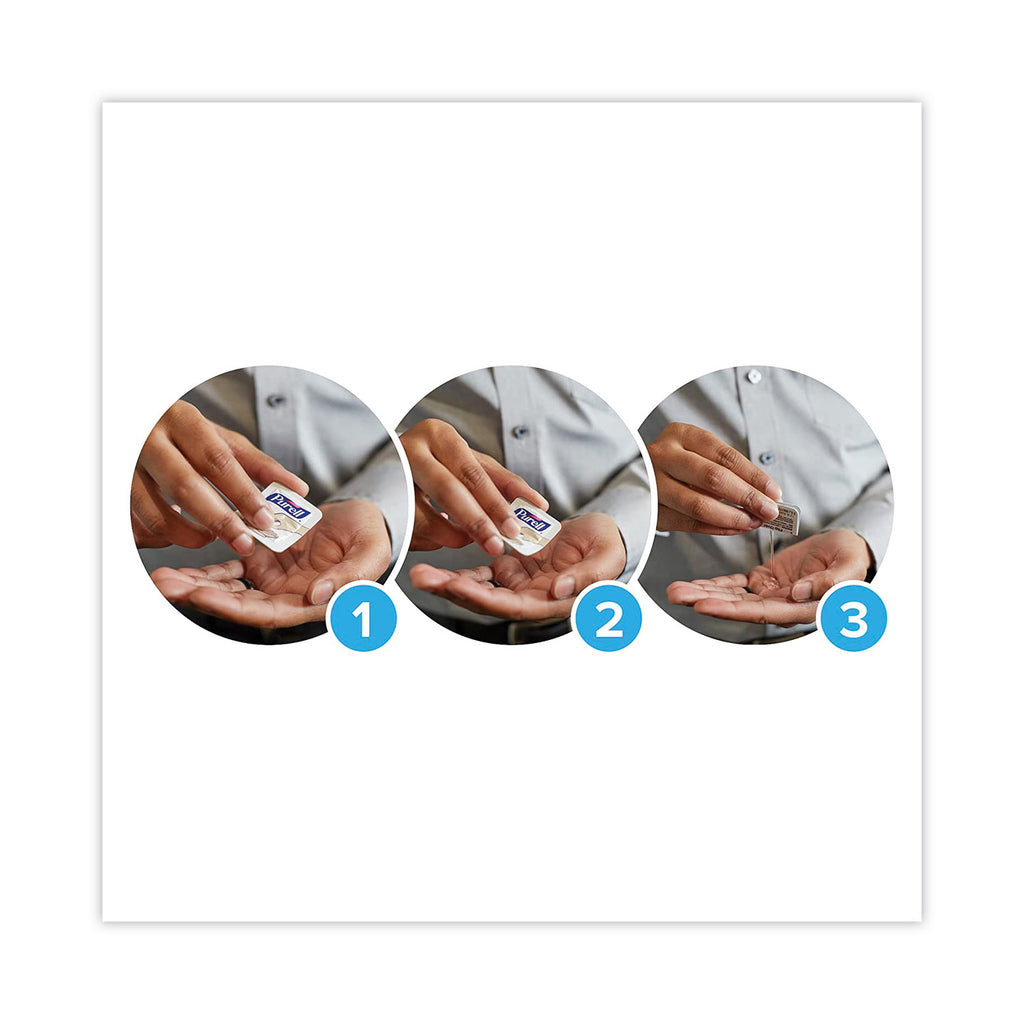 Advanced Hand Sanitizer Single Use, Gel , 1.2 mL, Packet, Fragrance-Free, 125/Box, 12 Box/Carton