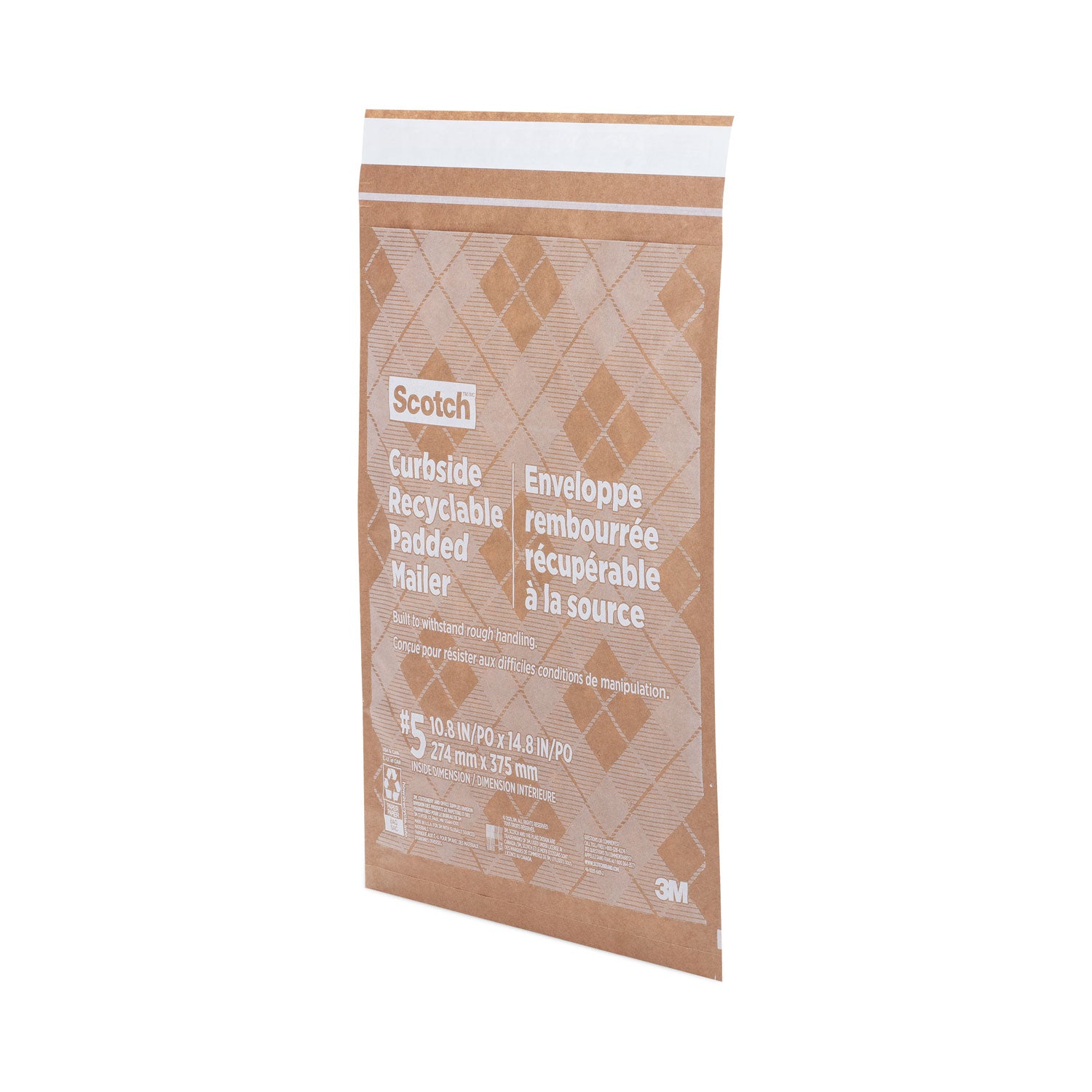 curbside-recyclable-padded-mailer-#5-bubble-cushion-self-adhesive-closure-12-x-1725-natural-kraft-100-carton_mmmcr51 - 4