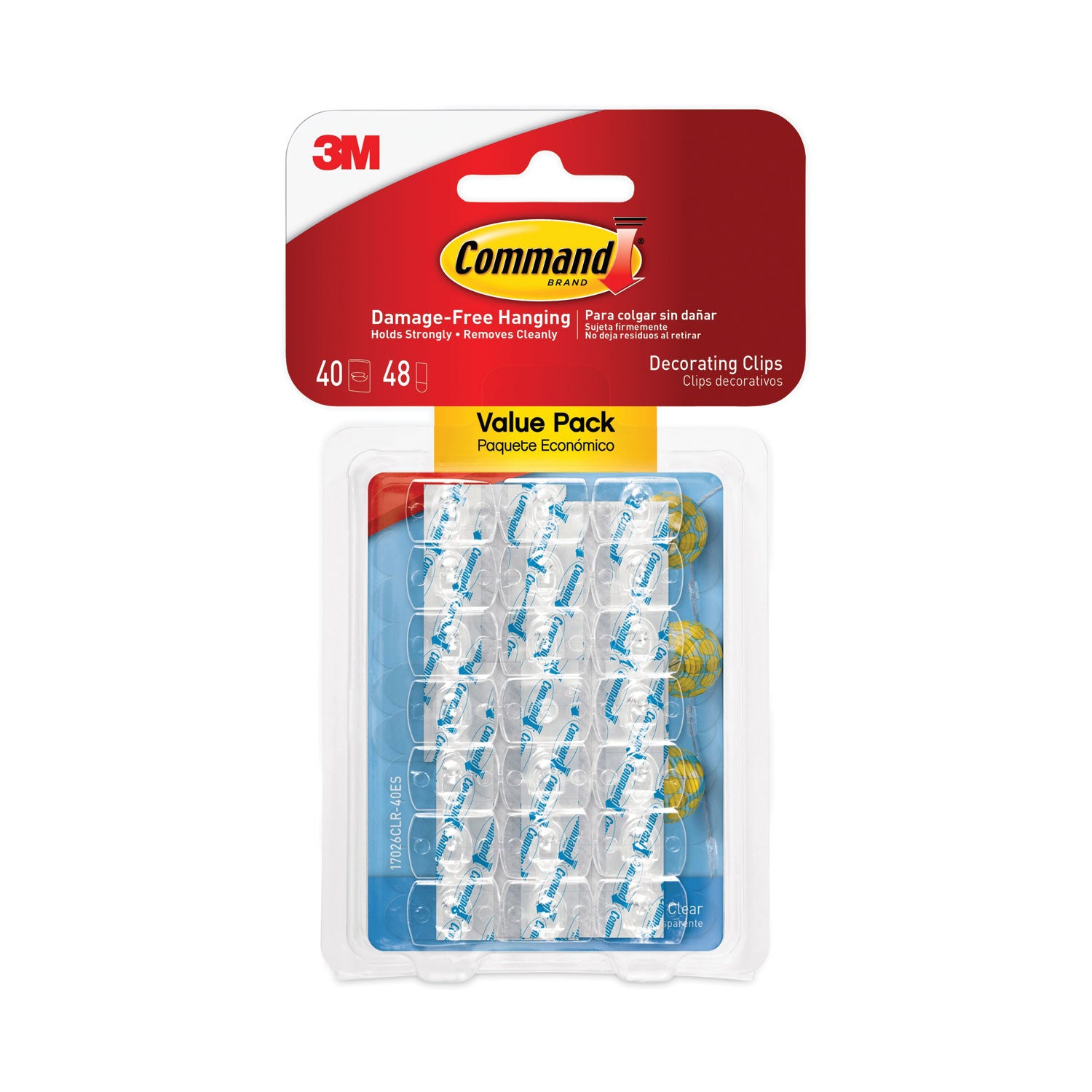 clear-hooks-and-strips-decorating-clips-plastic-015-lb-capacity-40-clips-and-48-strips-pack_mmm17026clr40es - 1