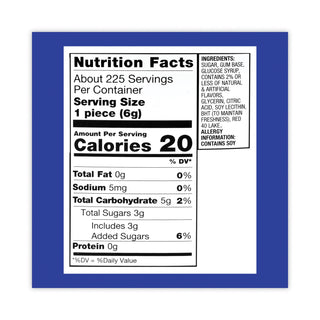 Original Bubble Gum Tub, 47.6 oz Tub, 225 Pieces, Ships in 1-3 Business Days