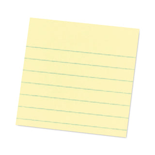 Pads in Canary Yellow, Note Ruled, 4" x 4", 90 Sheets/Pad, 6 Pads/Pack - 