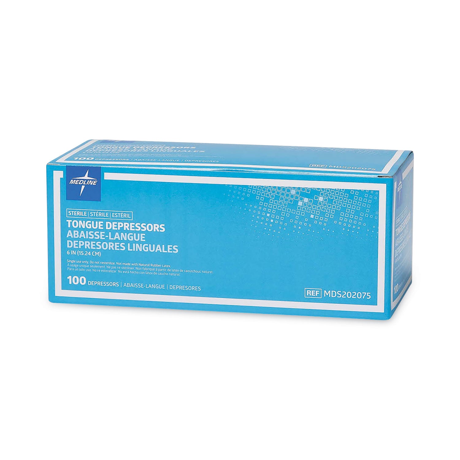 Sterile Tongue Depressors, Wood, 6" Long, 100/Box