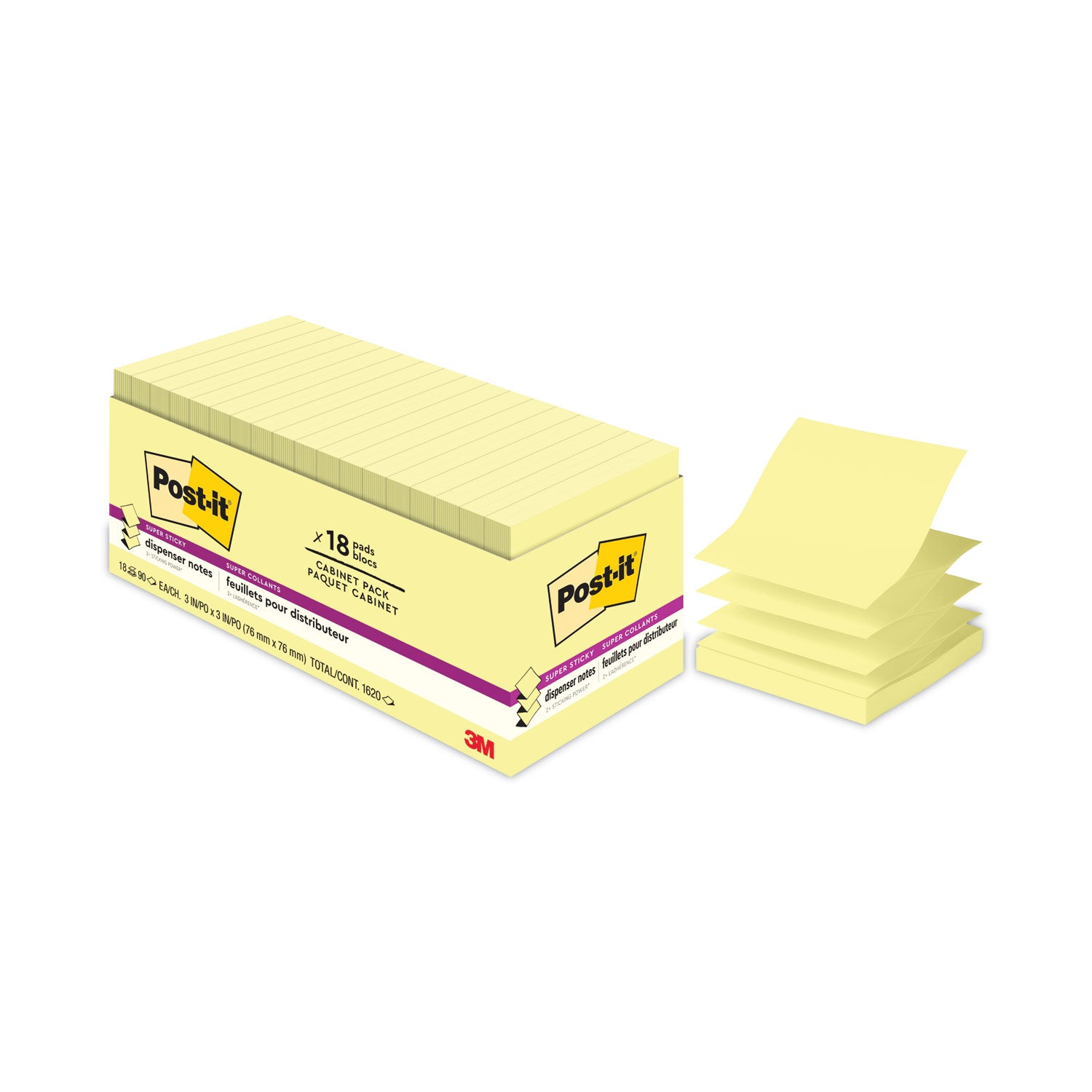 pop-up-3-x-3-note-refill-cabinet-pack-3-x-3-canary-yellow-90-sheets-pad-18-pads-pack_mmmr33018sscycp - 1