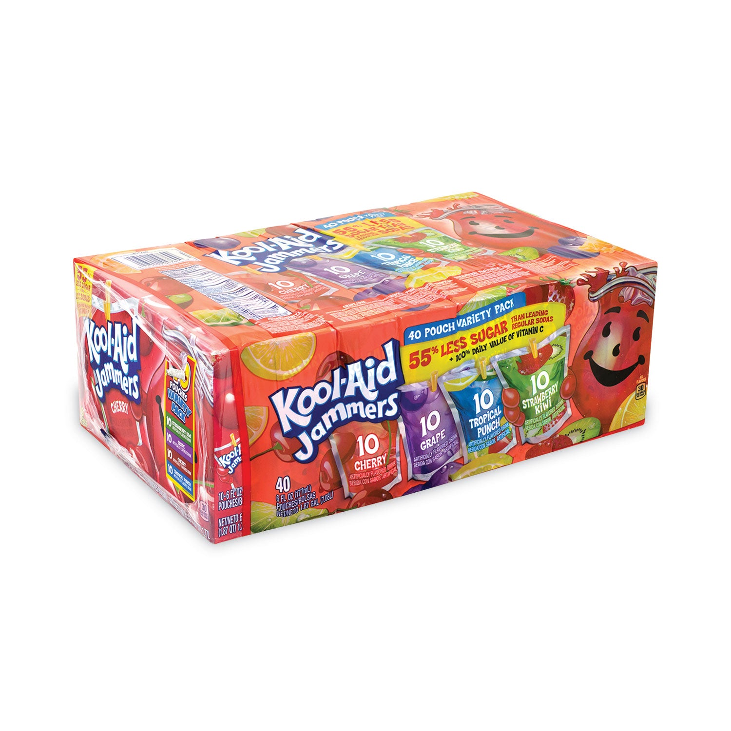 Jammers Juice Pouch Variety Pack, 6 oz Pouch, 40/Carton, Ships in 1-3 Business Days