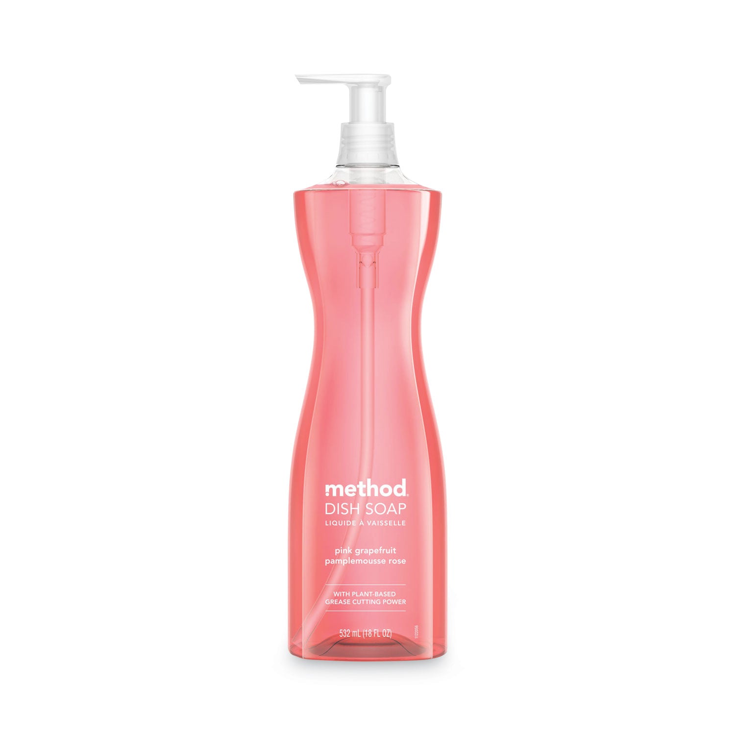 dish-soap-pump-hour-glass-bottle-shape-pink-grapefruit-scent-18-oz-pump-bottle-6-carton_mth10468 - 1