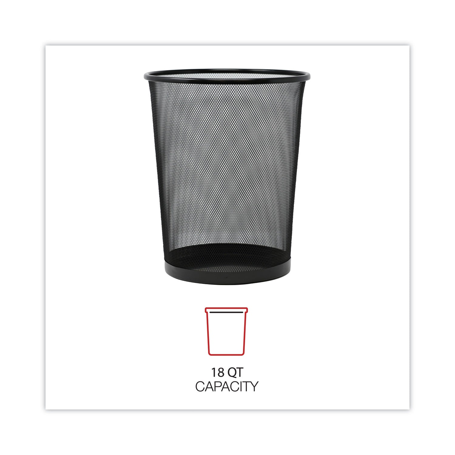 mesh-wastebasket-18-qt-steel-mesh-black_unv20008 - 6