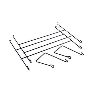 Mesh Three-Pack Wall Files, 3 Sections, Letter Size, 14.13" x 3.38" x 8.5", Black - 