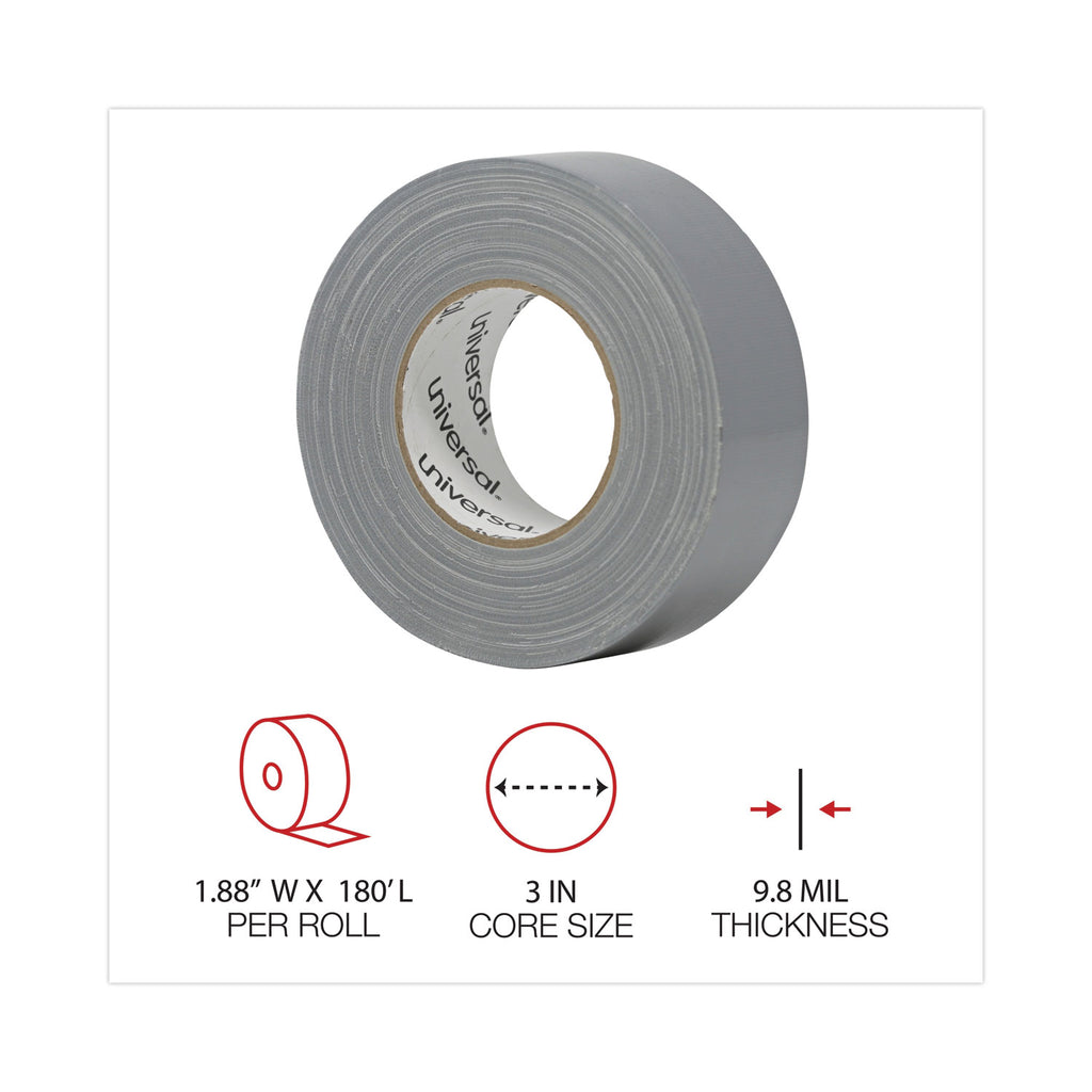 General-Purpose Duct Tape, 3" Core, 1.88" x 60 yds, Silver