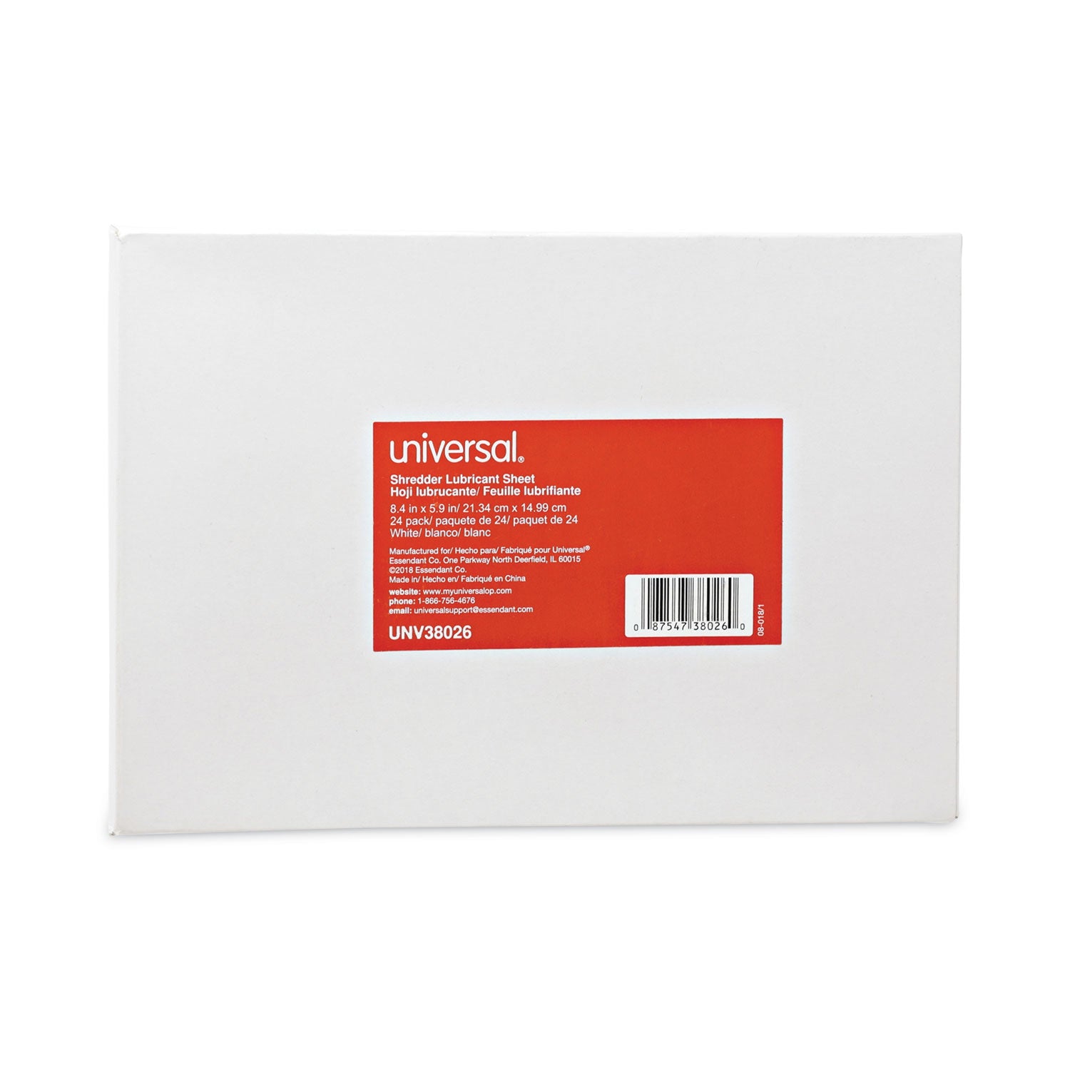 Shredder Lubricant Sheets, 8.4 x 5.9, 24 Sheets/Pack - 2