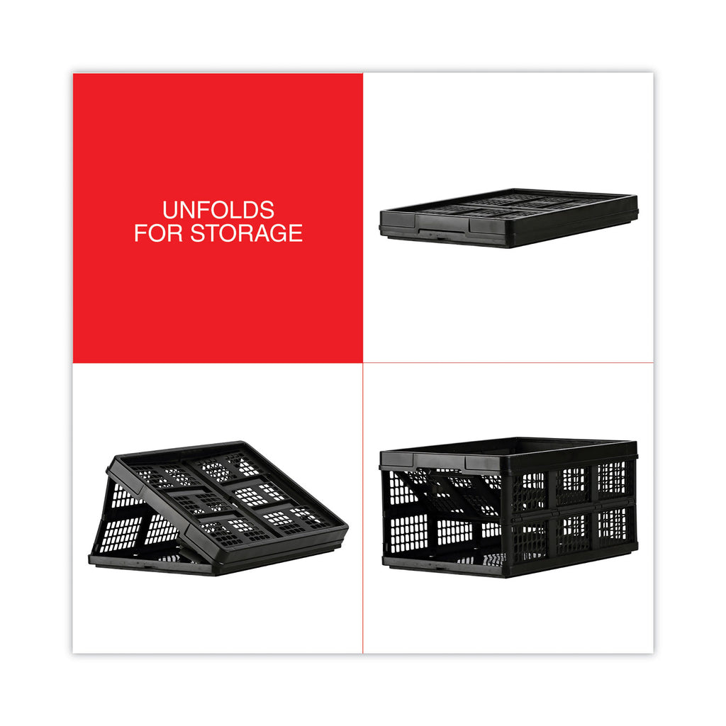 Filing/Storage Tote, Letter Files, 20.13" x 14.63" x 10.75", Black - 