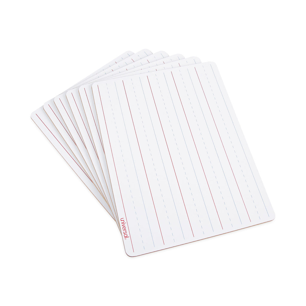 lap-learning-dry-erase-board-penmanship-ruled-1175-x-875-white-surface-6-pack_unv43911 - 4