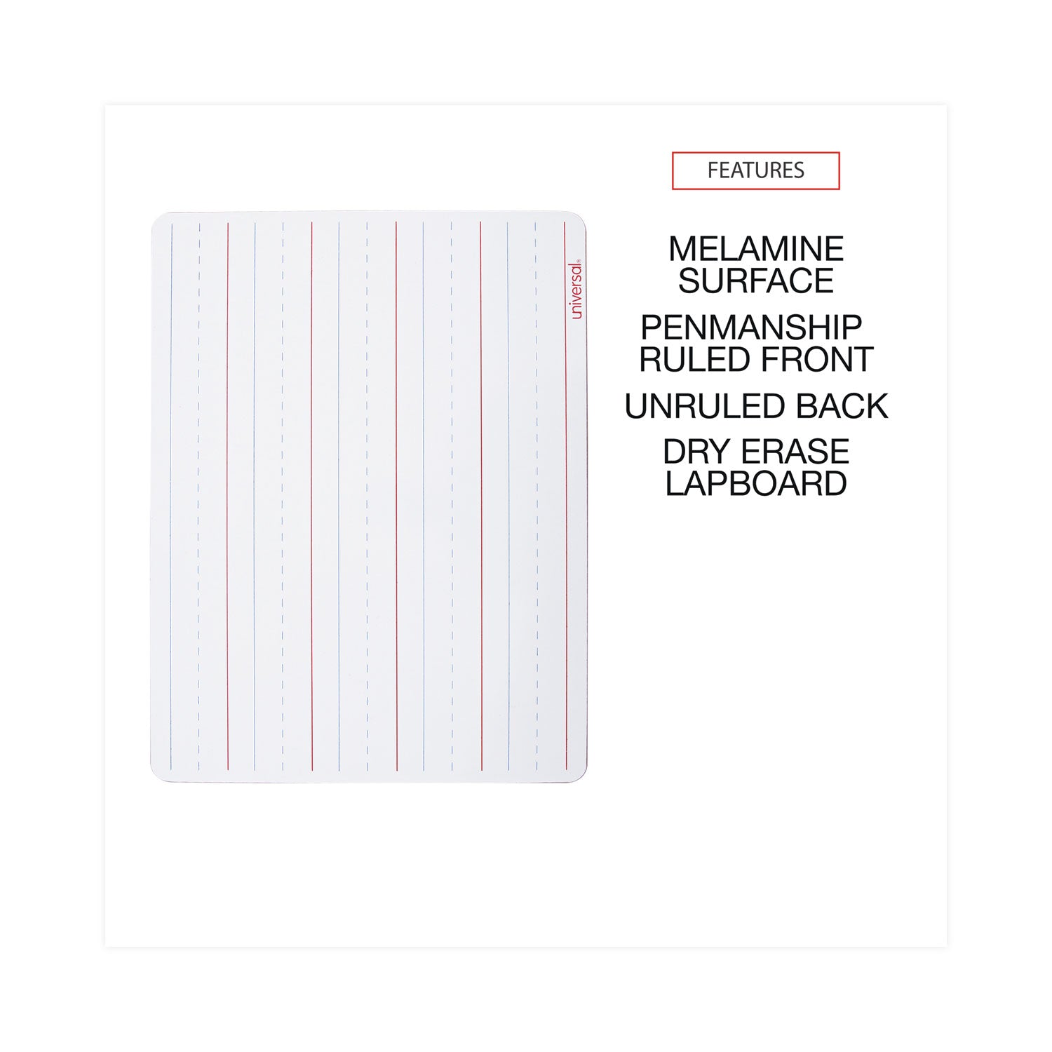 lap-learning-dry-erase-board-penmanship-ruled-1175-x-875-white-surface-6-pack_unv43911 - 5