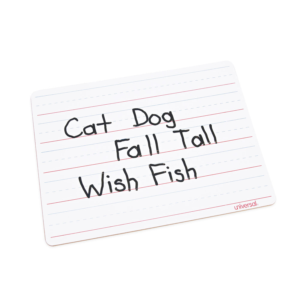 lap-learning-dry-erase-board-penmanship-ruled-1175-x-875-white-surface-6-pack_unv43911 - 6