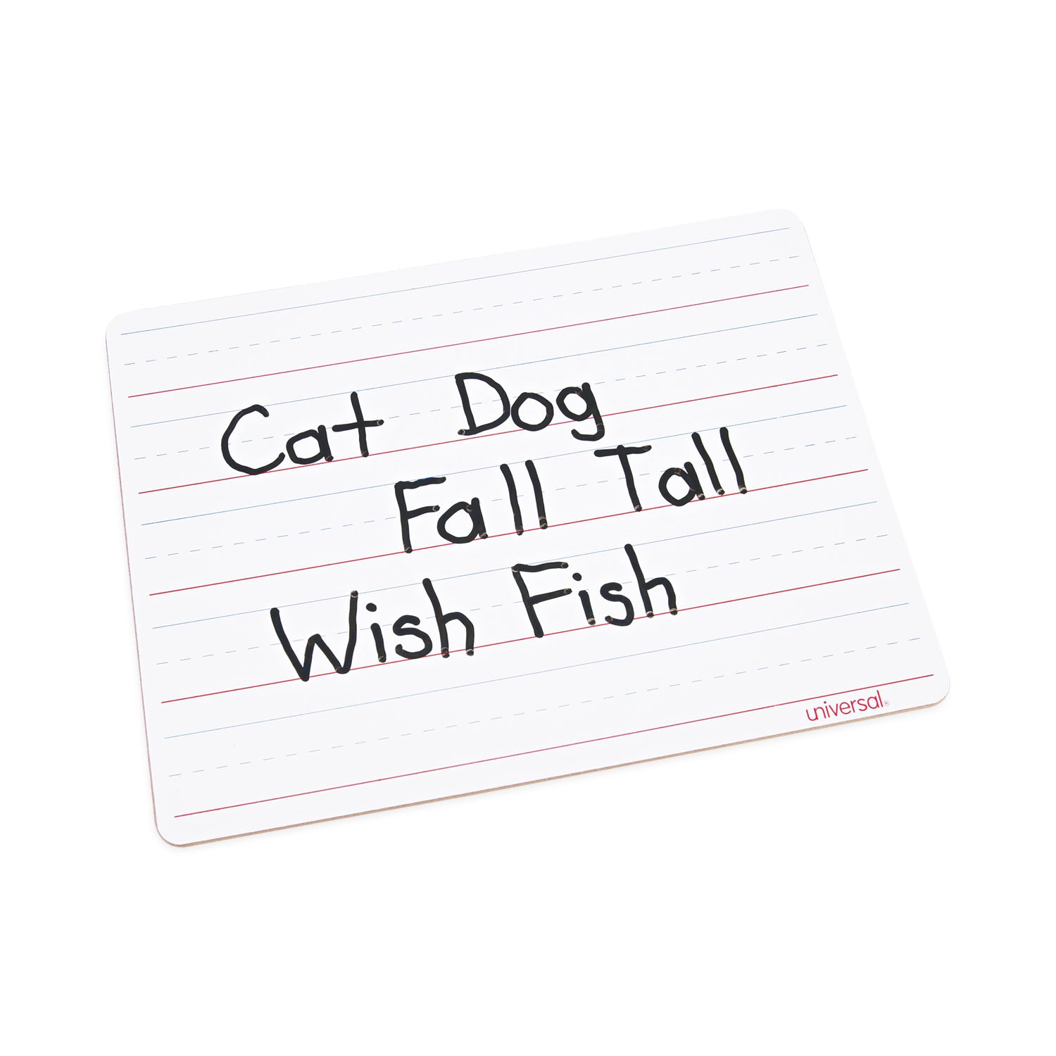 lap-learning-dry-erase-board-penmanship-ruled-1175-x-875-white-surface-6-pack_unv43911 - 6