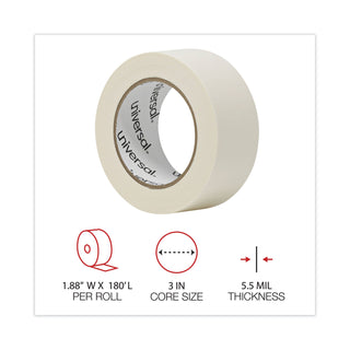 General-Purpose Masking Tape, 3" Core, 48 mm x 54.8 m, Beige, 2/Pack