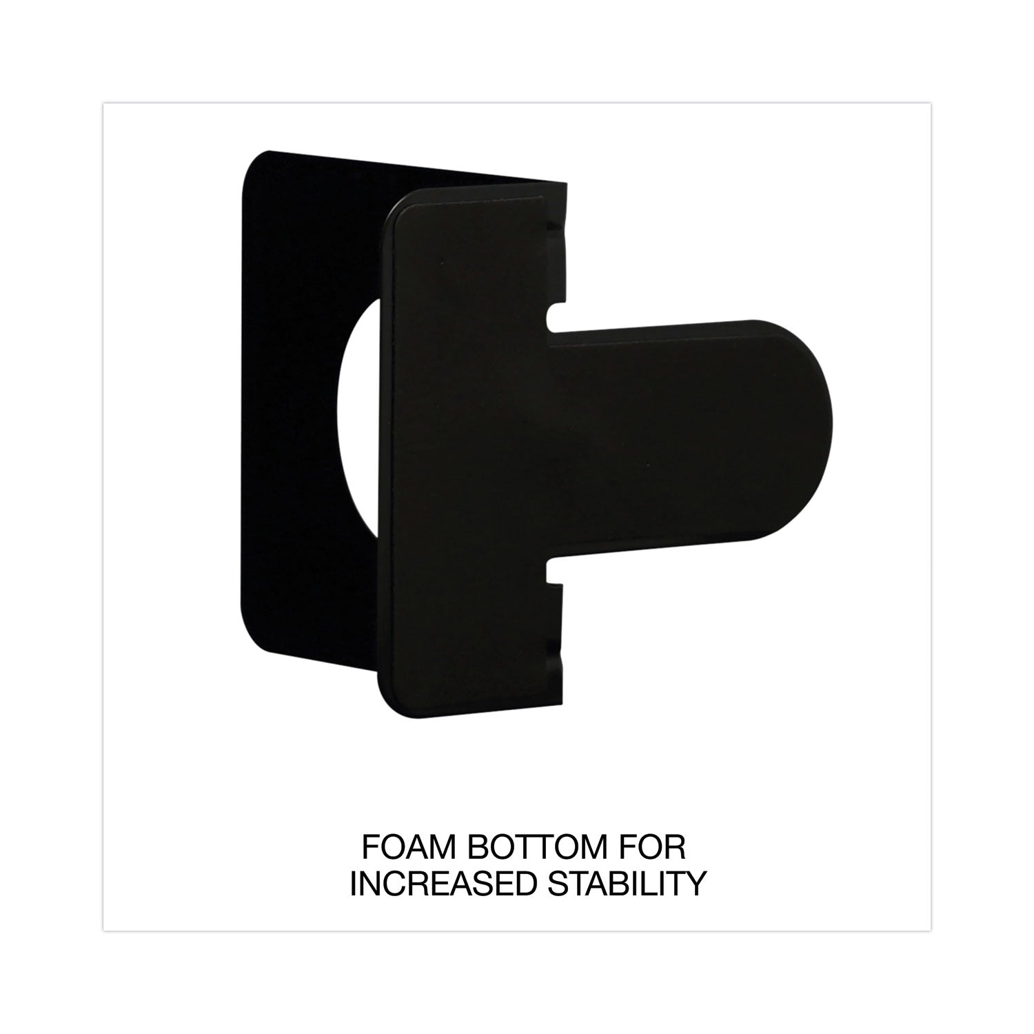 Economy Bookends, Nonskid, 5.88 x 8.25 x 9, Heavy Gauge Steel, Black, 1 Pair - 