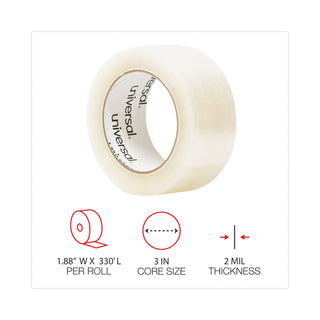General-Purpose Box Sealing Tape, 3" Core, 1.88" x 110 yds, Clear, 6/Pack - 