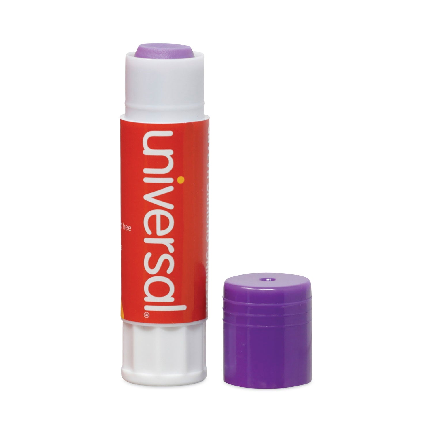 Glue Stick, 0.28 oz, Applies Purple, Dries Clear, 12/Pack - 