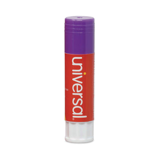 Glue Stick, 1.3 oz, Applies Purple, Dries Clear, 12/Pack - 