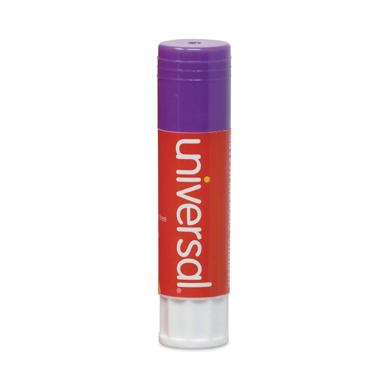 Glue Stick, 1.3 oz, Applies Purple, Dries Clear, 12/Pack - 