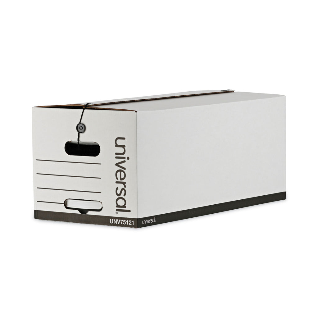 Deluxe Quick Set-up String-and-Button Boxes, Letter Files, White, 12/Carton - 