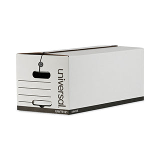 Deluxe Quick Set-up String-and-Button Boxes, Letter Files, White, 12/Carton - 