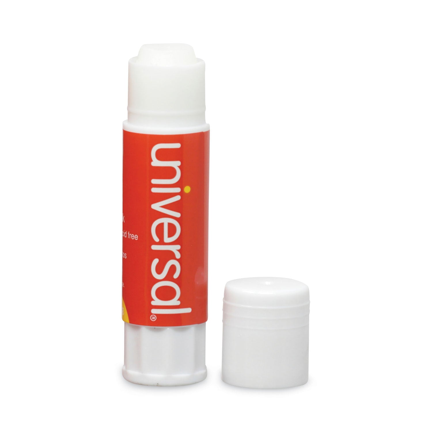 Glue Stick, 0.28 oz, Applies and Dries Clear, 12/Pack - 
