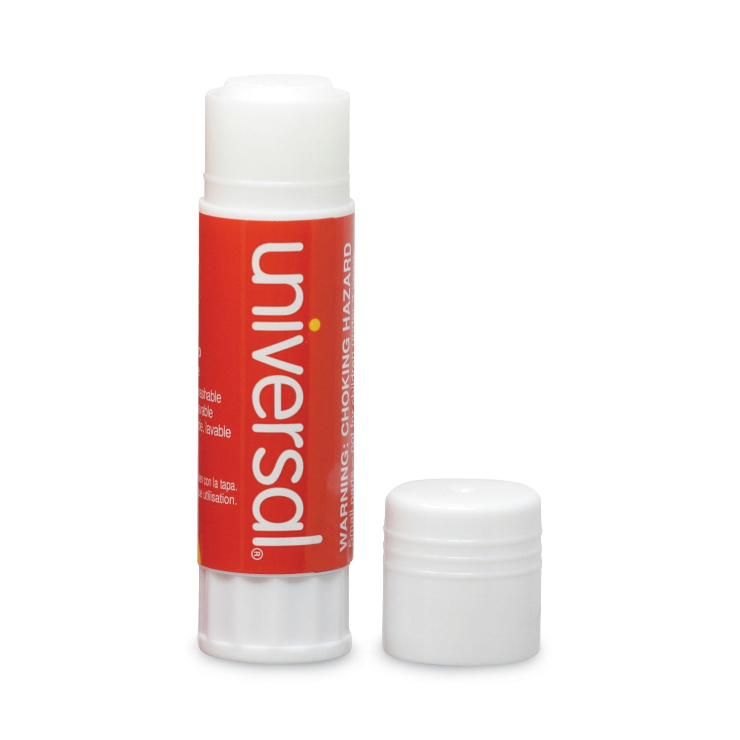 Glue Stick, 0.74 oz, Applies and Dries Clear, 12/Pack - 