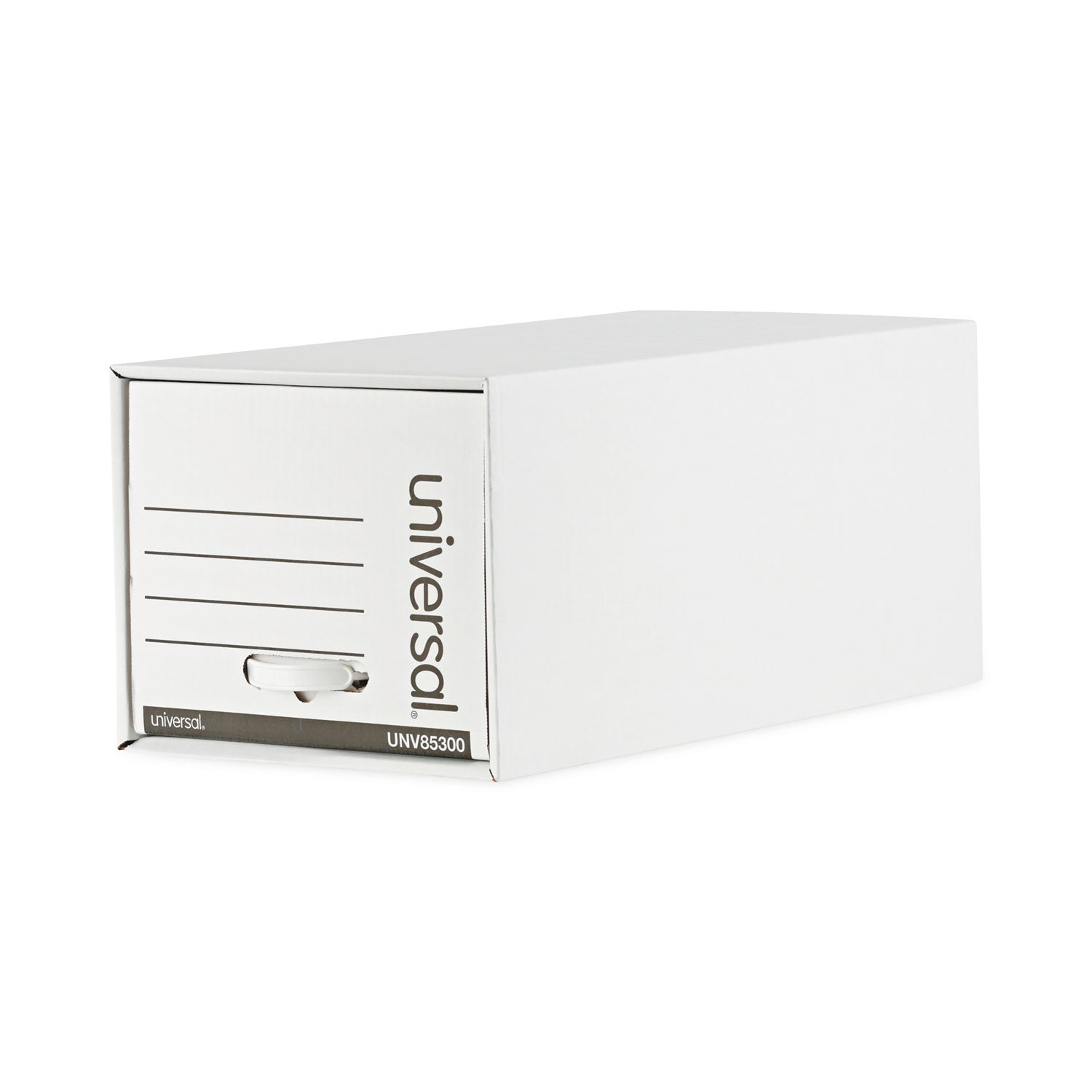 Heavy-Duty Storage Drawers, Letter Files, 14" x 25.5" x 11.5", White, 6/Carton - 