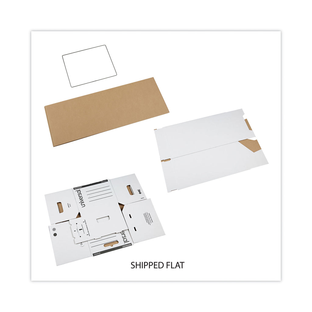 Heavy-Duty Storage Drawers, Letter Files, 14" x 25.5" x 11.5", White, 6/Carton - 
