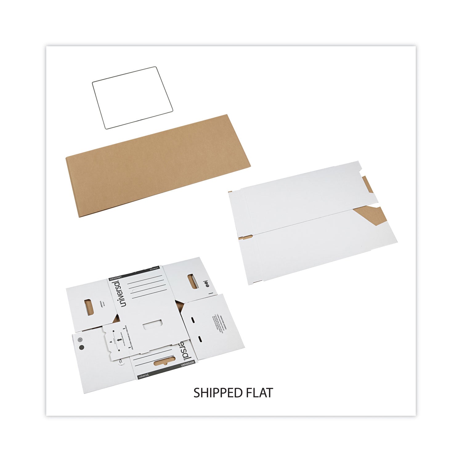 Heavy-Duty Storage Drawers, Letter Files, 14" x 25.5" x 11.5", White, 6/Carton - 