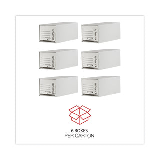 Heavy-Duty Storage Drawers, Letter Files, 14" x 25.5" x 11.5", White, 6/Carton - 