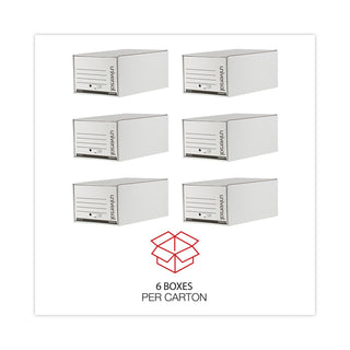Heavy-Duty Storage Drawers, Legal Files, 17.25" x 25.5" x 11.5", White, 6/Carton - 