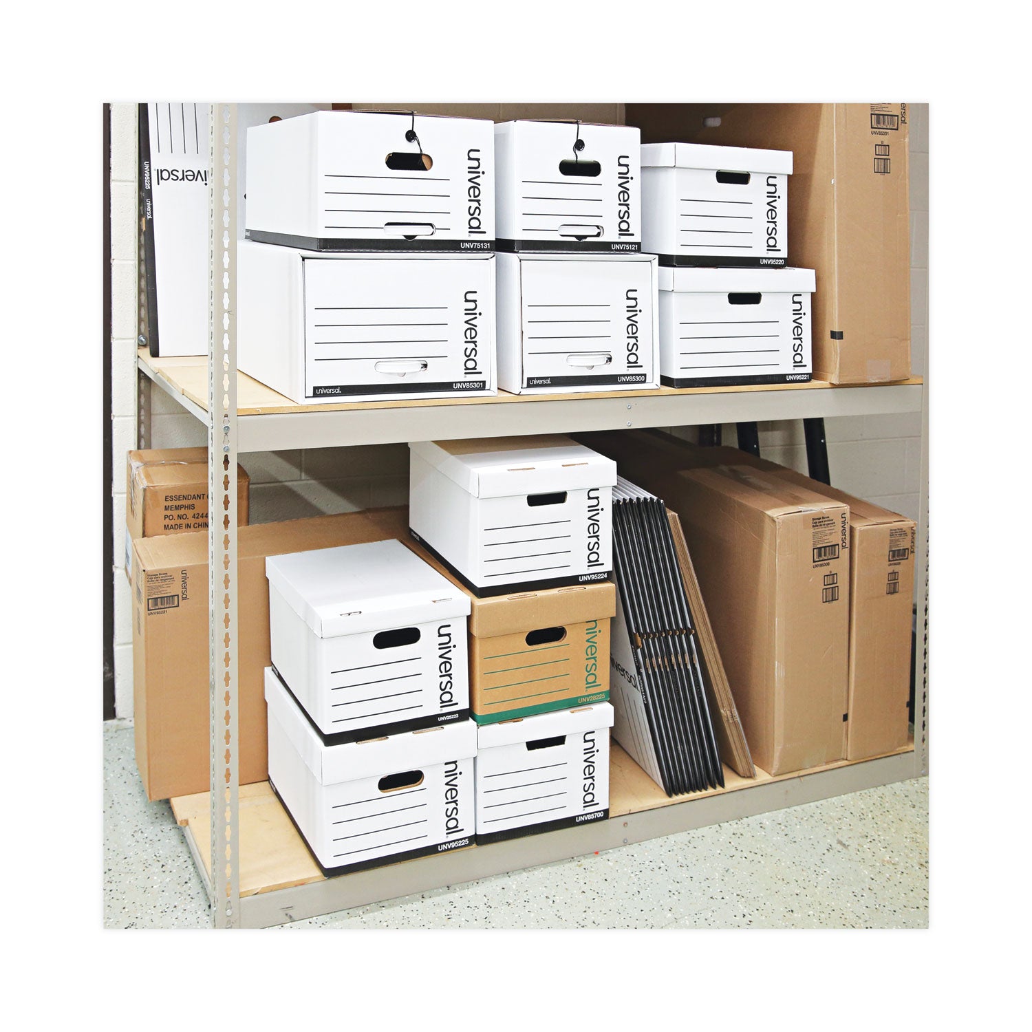 Heavy-Duty Storage Drawers, Legal Files, 17.25" x 25.5" x 11.5", White, 6/Carton - 