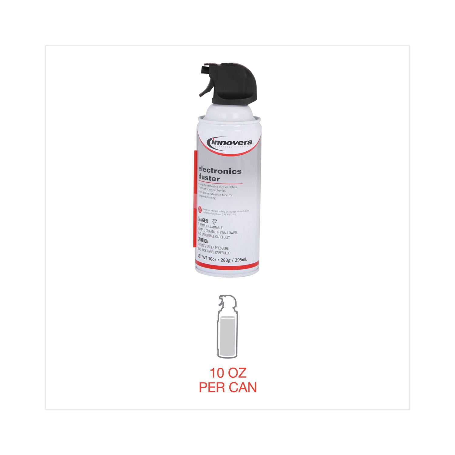 Compressed Air Duster Cleaner, 10 oz Can