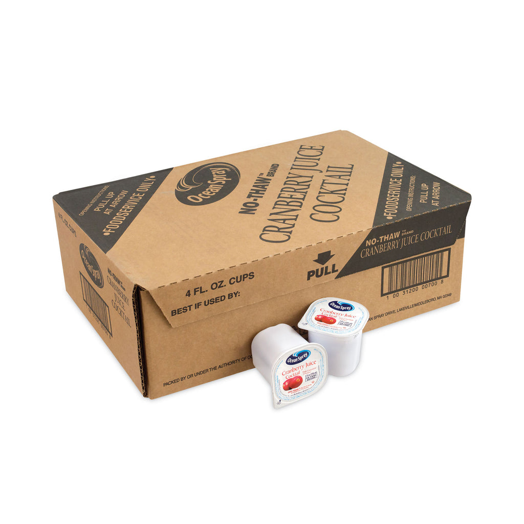 Cranberry Juice Drink, Cranberry, 4 oz Cup, 48/Carton, Ships in 1-3 Business Days