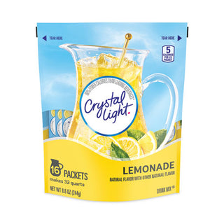 Flavored Drink Mix Pitcher Packs, Lemonade, 0.14 oz Packets, 16 Packets/Pouch, 1 Pouch/Carton, Ships in 1-3 Business Days