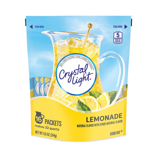 Flavored Drink Mix Pitcher Packs, Lemonade, 0.14 oz Packets, 16 Packets/Pouch, 1 Pouch/Carton, Ships in 1-3 Business Days