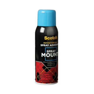 Spray Mount Repositionable Adhesive, 10.25 oz, Dries Clear - 