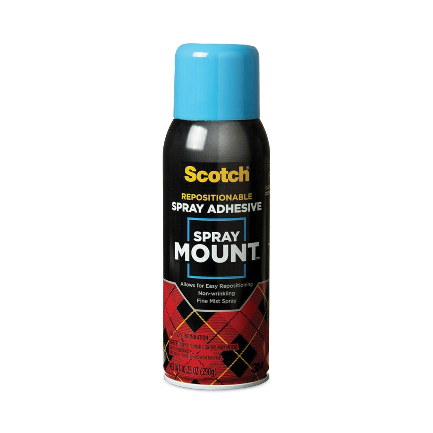 Spray Mount Repositionable Adhesive, 10.25 oz, Dries Clear - 