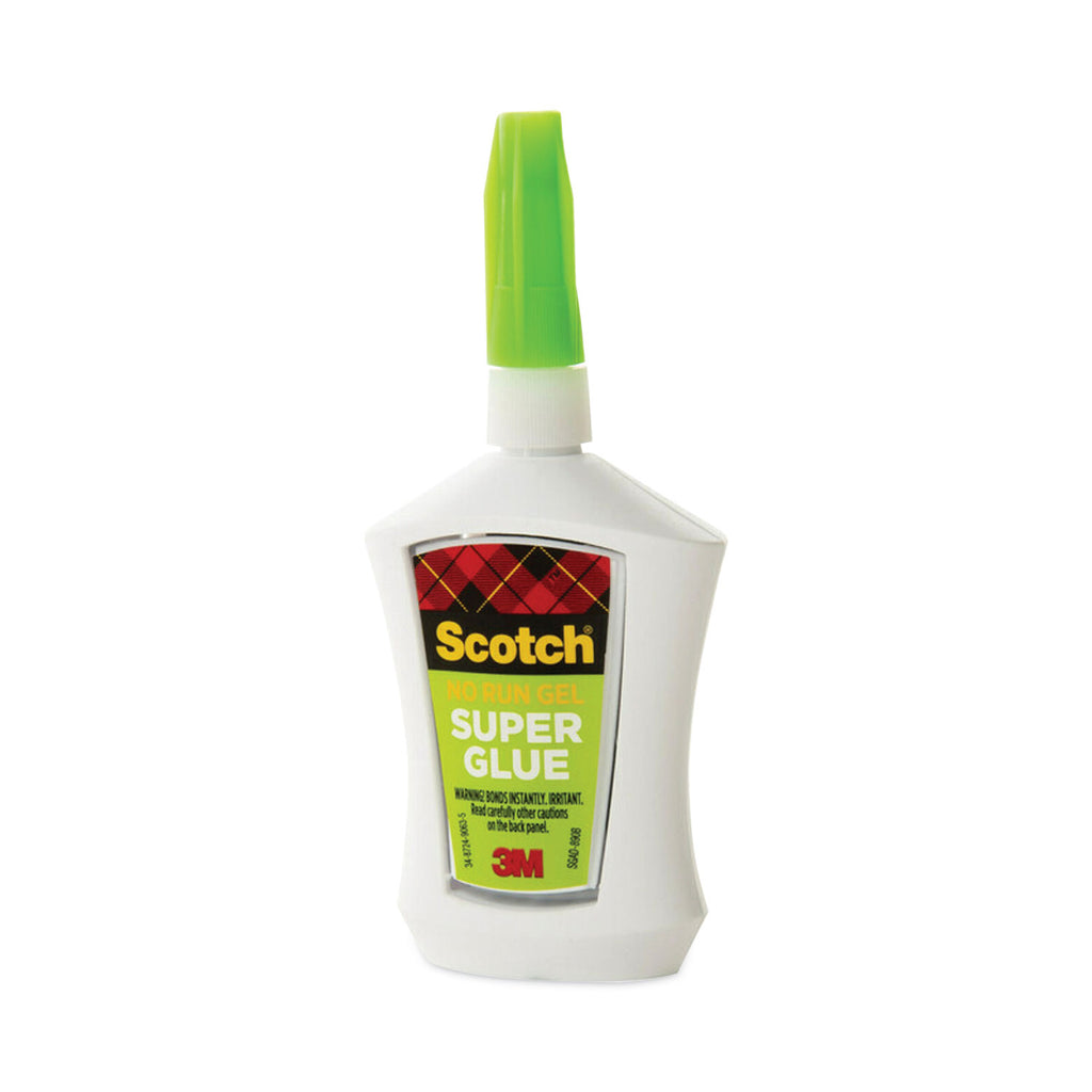 Super Glue No-Run Gel with Precision Applicator, 0.14 oz, Dries Clear - 