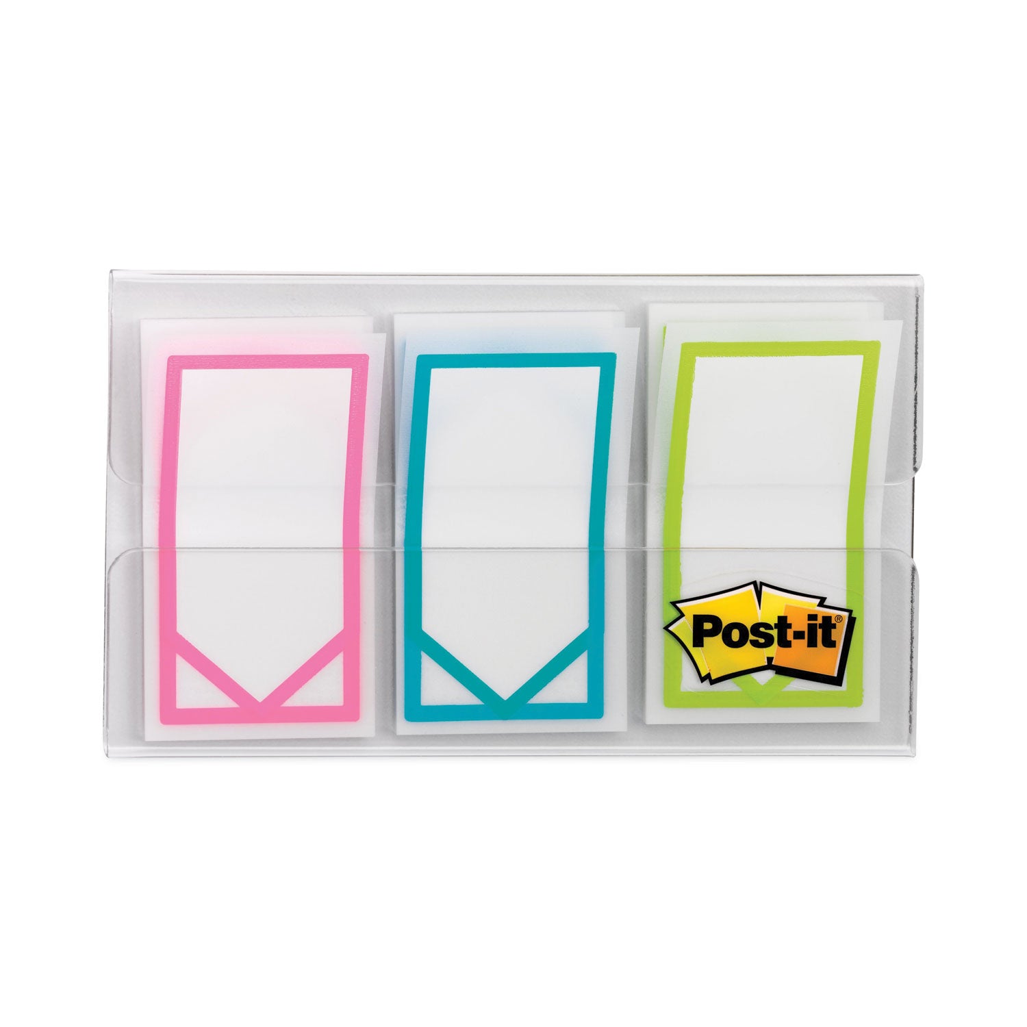 Arrow 1" Page Flags, Three Assorted Bright Colors, 60/Pack - 