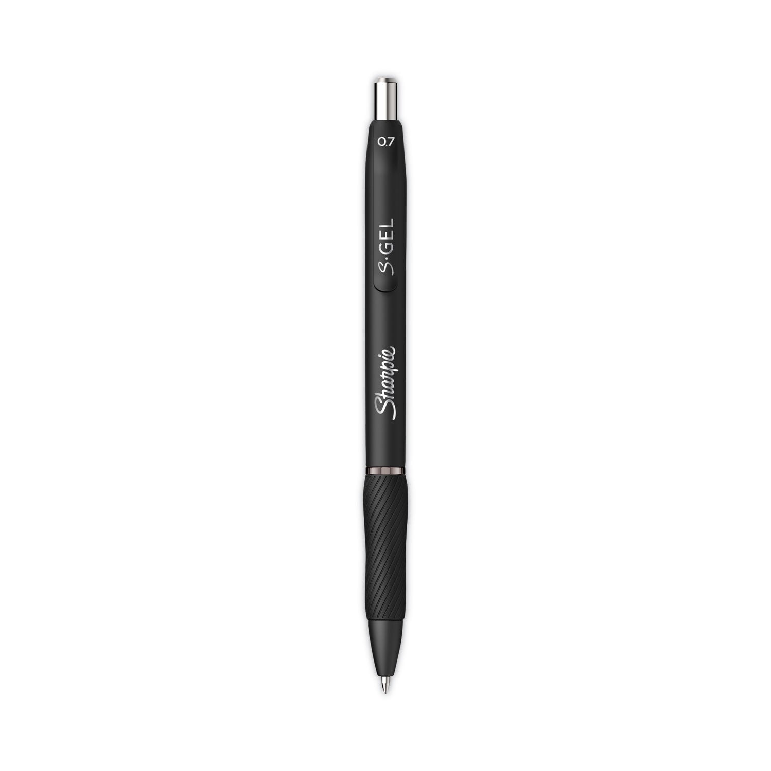 s-gel-high-performance-gel-pen-retractable-medium-07-mm-blue-ink-black-barrel-36-pack_san2096176 - 1