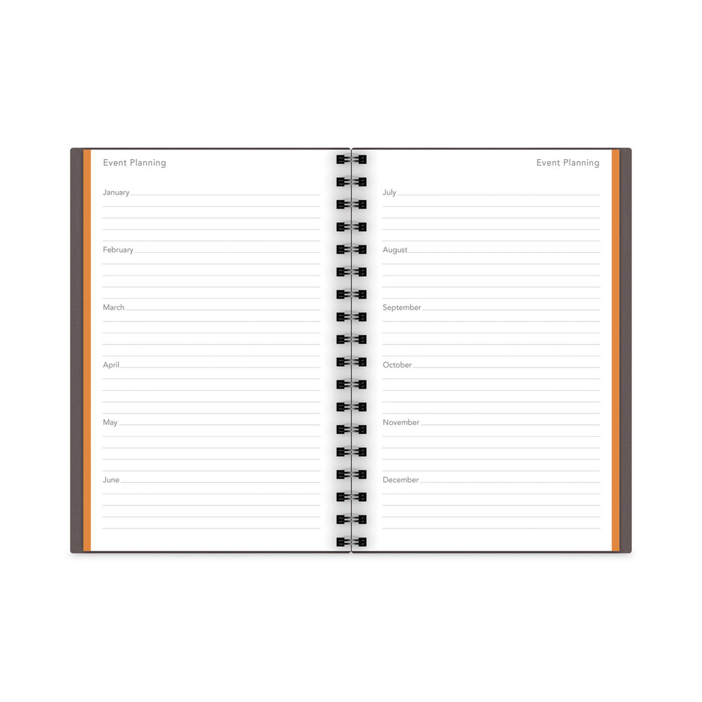 Plan. Write. Remember. Planning Notebook Two Days Per Page , 9 x 6, Gray Cover, Undated - 