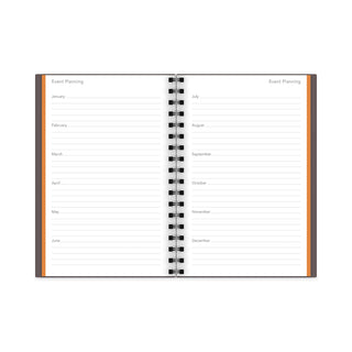 Plan. Write. Remember. Planning Notebook Two Days Per Page , 9 x 6, Gray Cover, Undated - 