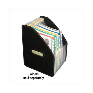Vertical Expanding File, 10" Expansion, 13 Sections, 1/12-Cut Tabs, Letter Size, Black