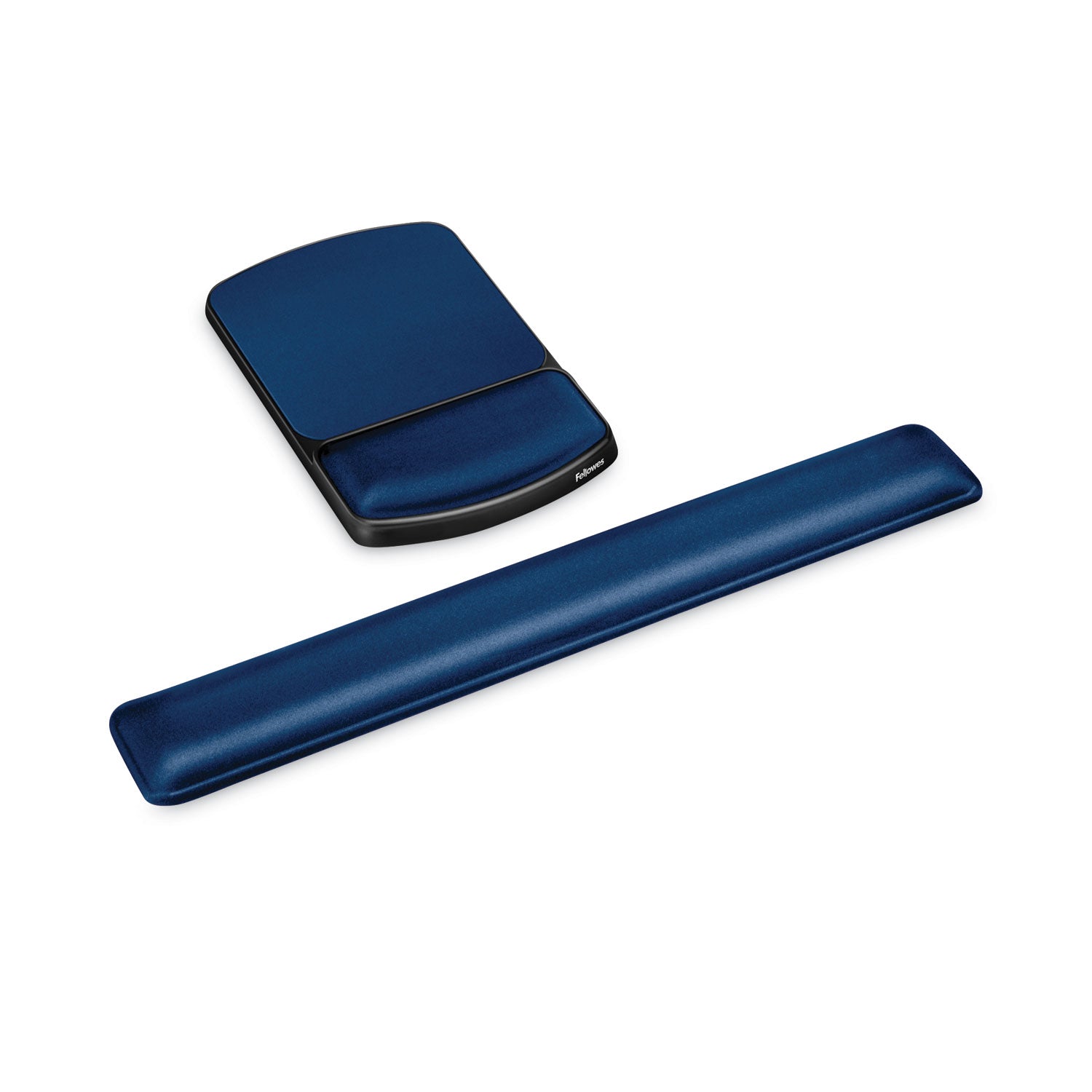Gel Mouse Pad with Wrist Rest, 6.25 x 10.12, Black/Sapphire - 