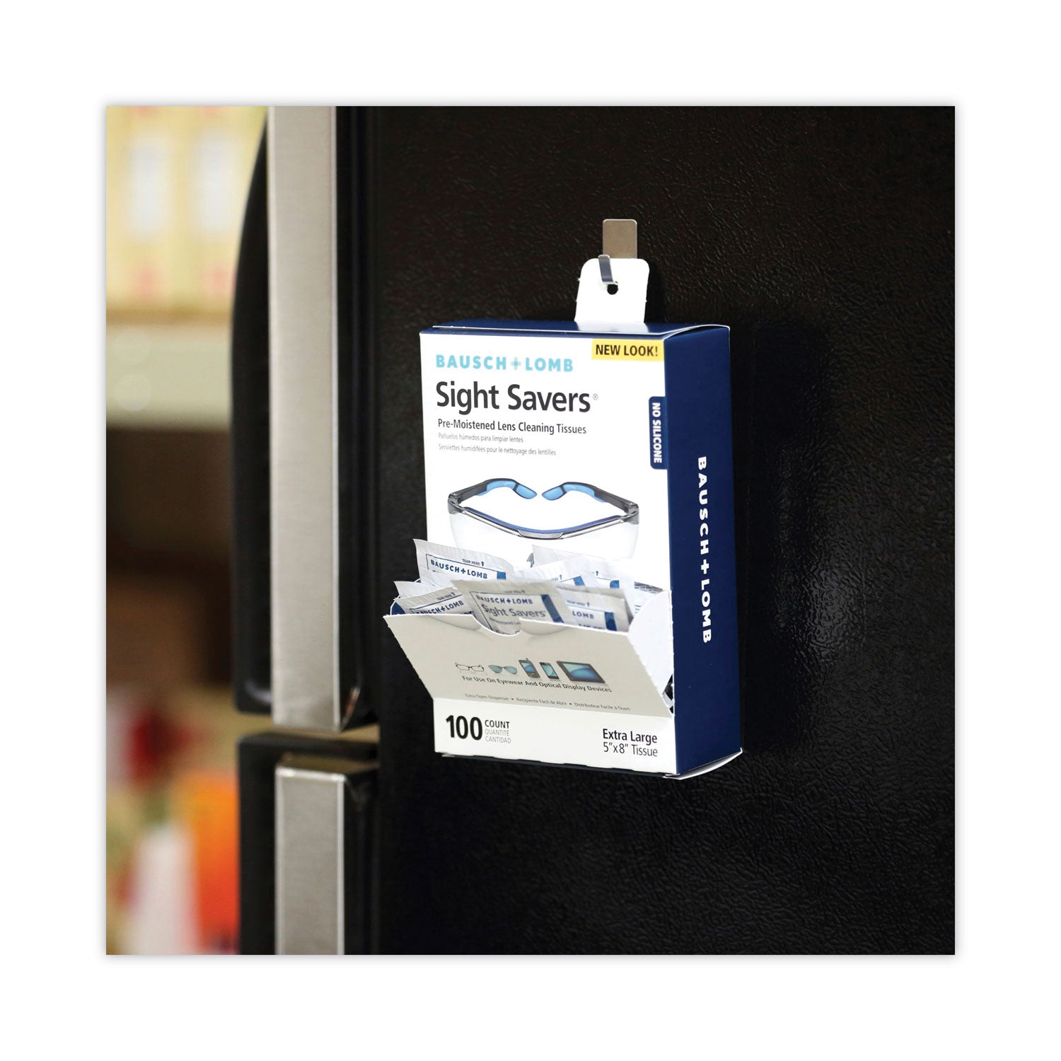 Sight Savers Premoistened Lens Cleaning Tissues, 8 x 5, 100/Box, 10 Box/Carton