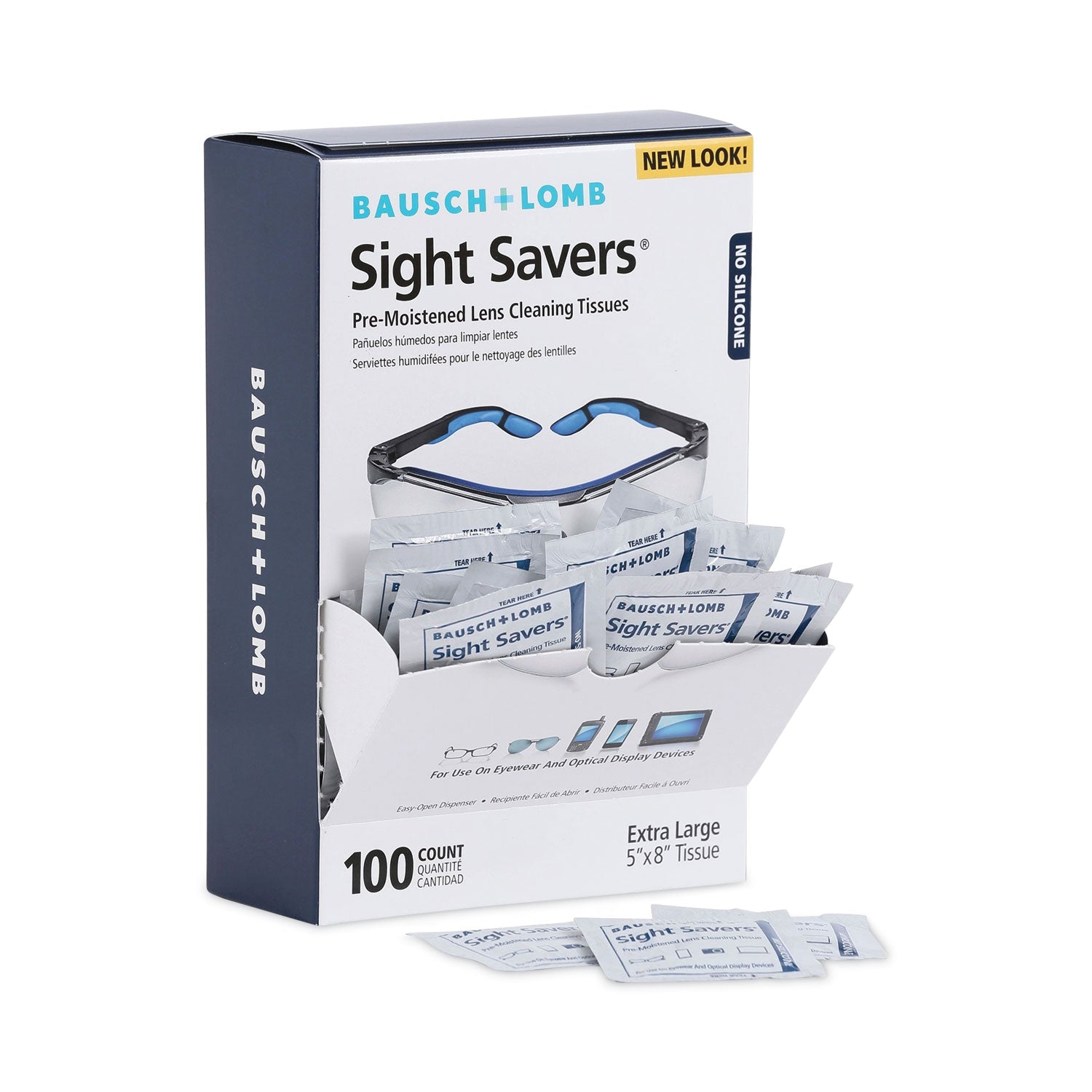 sight-savers-premoistened-lens-cleaning-tissues-8-x-5-100-box-10-box-carton_bal8574gmct - 2